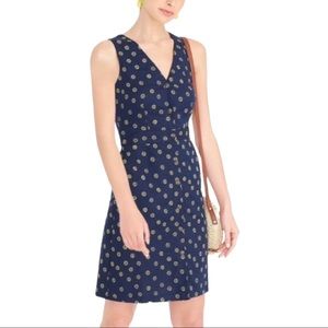 J. Crew Factory Navy Daisy Dress